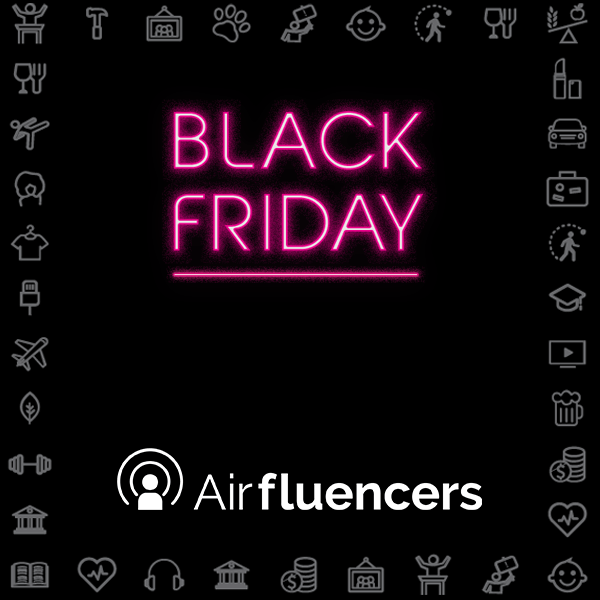 Influenciadores na Black Friday